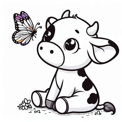 🐮 Cute Cow Drawing 30 Easy Ideas for Pure Happiness! – HushVerse | Cow ...