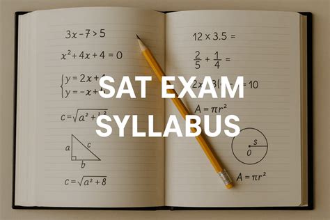 SAT Syllabus 2025: Paper Pattern & Section-Wise Breakdown