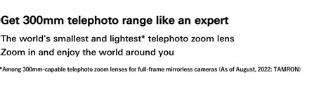 Product Page | 70-300mm F/4.5-6.3 Di III RXD (Model A047)| E-mount | Z ...