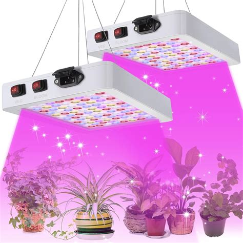 Amazon.com : 2 Pack 1000W LED Grow Light Full Spectrum Grow Lamps Dual ...