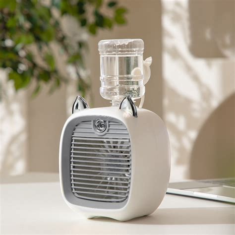 Portable Air Conditioner,Mini Portable Air Conditioner Quiet Desk Fan ...