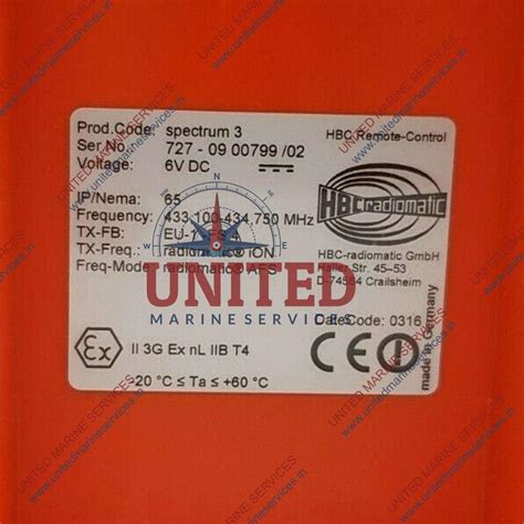 HBC-RADIOMATIC 727 REMOTE CONTROL UNIT SPECTRUM 3 | United Marine Services
