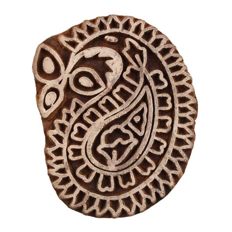 Set of 1 Piece New Wooden Printing Block