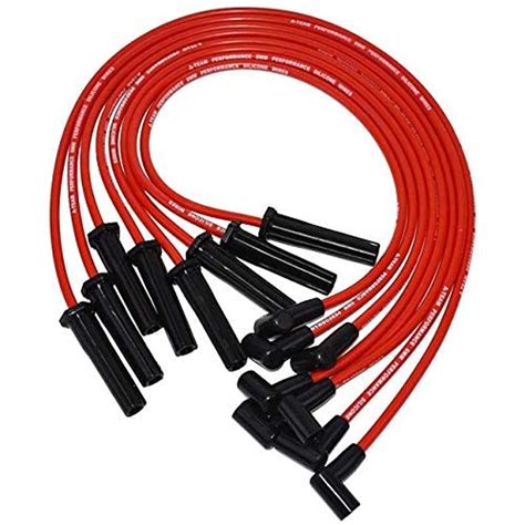 A-Team Performance Red Silicone Spark Plug Wires Set 90 Degree Black ...
