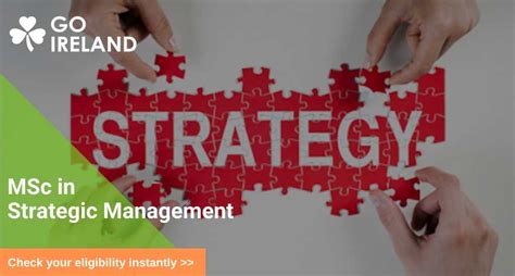 Masters in Strategic Management in Ireland | MSc in Strategic ...
