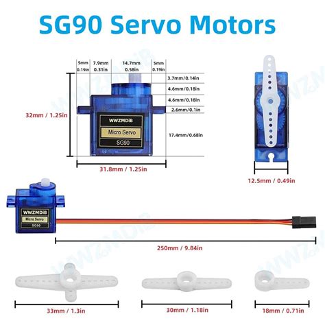 TowerPro SG90 Continuous Rotation 360 Degree Servo Motor – ControllersTech®