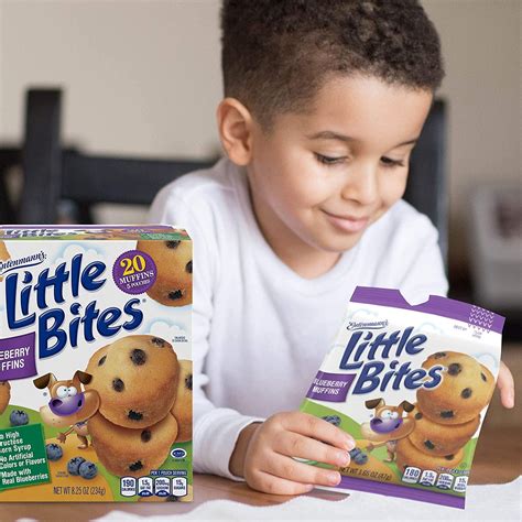 Entenmann's Little Bites Blueberry Mini Muffins - 20 Count, Real ...