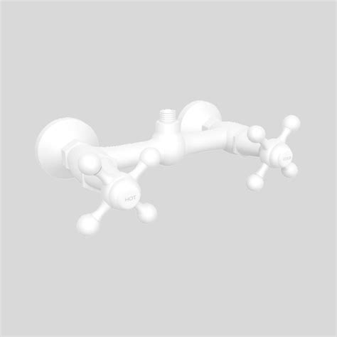 Jaquar 1 Way Wall Mixer Queen's QQT-WHM-7209 Normal Flow - White Matt ...