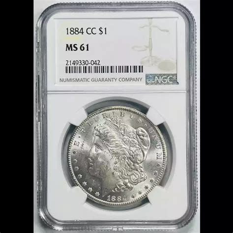 1884-CC Morgan Silver Dollar NGC MS-61 - Bob Paul Rare Coins