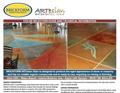 Brickform Color Chart