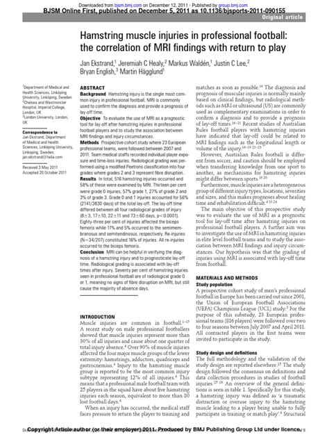 Hamstring MRI SCAN | PDF | Radiology | Magnetic Resonance Imaging