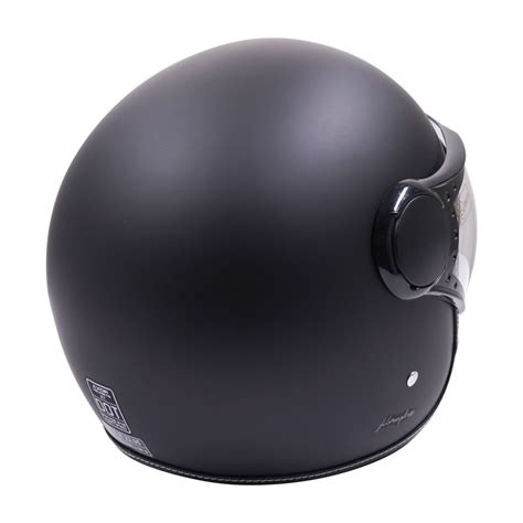 Axor Jet Black/ Black Open Face Crash Helmet Available from Farkham ...