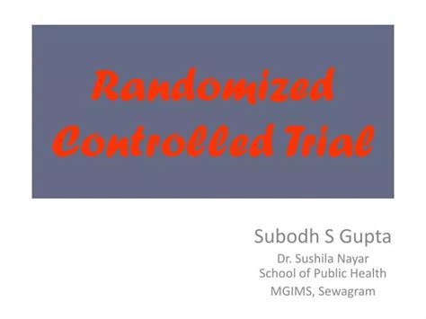 Image result for Randomized Control Trialppt