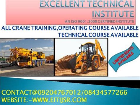 Admission Open In MOBILE CRANE,OFFSHORE CRANE TRAINING TATA - Career ...