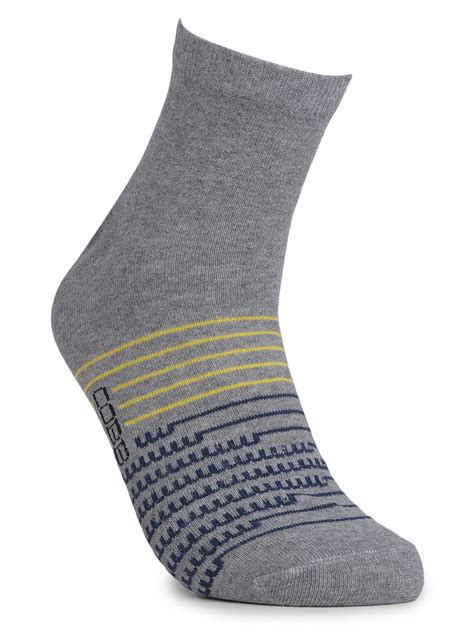 COBB GREY STRIPED HALF-ANKLE SOCKS – Cobbitalyofficial