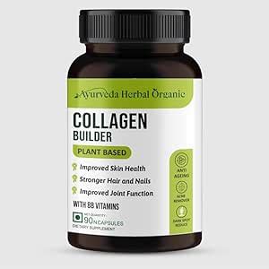 Ayurveda Herbal Organic Collagen Capsule | Collagen Peptides with ...