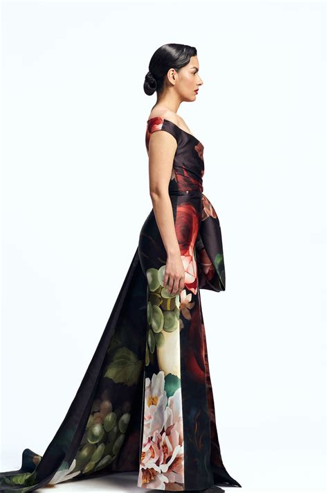 DRAPED COLUMN GOWN – Gauri and Nainika