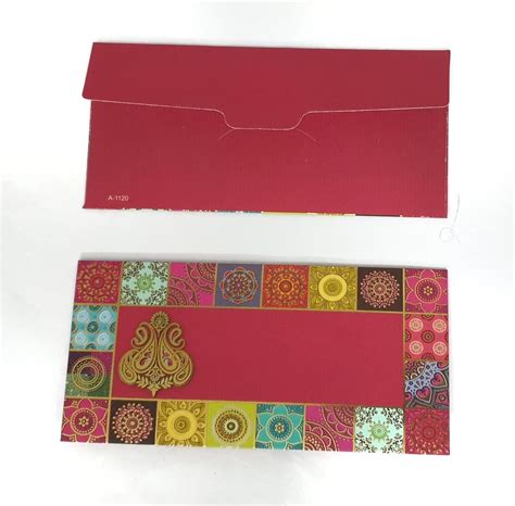 ANVIK Premium Unique Design Printed Shagun Envelopes Pack of 5 Designer ...