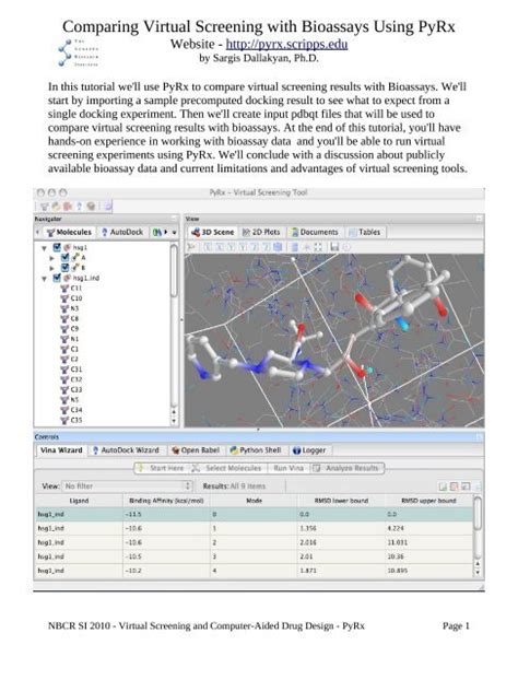 Image result for Docking Method On Laptop Using PyRx