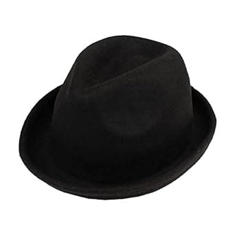 Buy The Tie Hub Black Fedora Hat for Men at Amazon.in