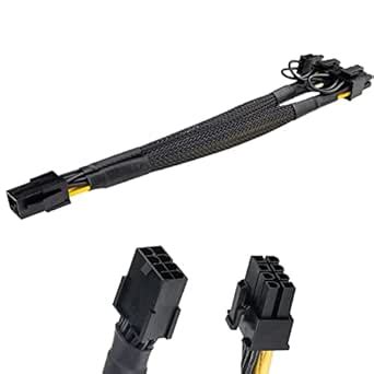 GPU VGA PCIe 8 Pin Female to Dual 2X 8 Pin (6+2) Male PCI Express Power ...