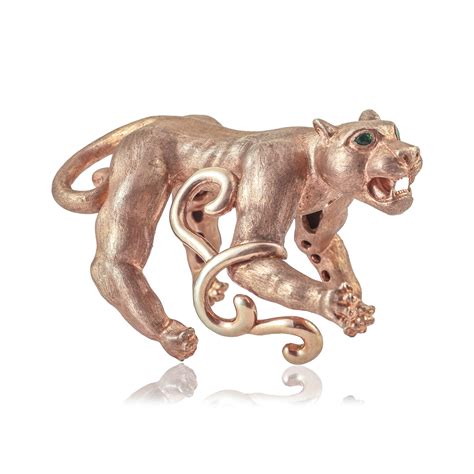 HAND CUFF GOLDEN TIGER WITH GREEN EYE – Zever4u