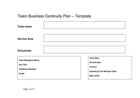 Business Continuity Management Plan Examples 的图像结果