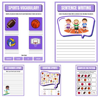 Sports Materials for Kindergarten 的图像结果