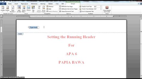 Running Head Tutorial APA 的图像结果
