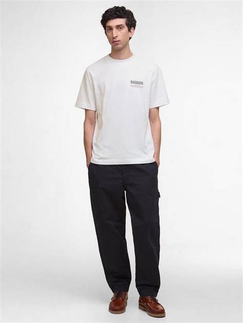 Barbour Glencorse Cotton Loose Fit Short Sleeve Graphic T-Shirt ...