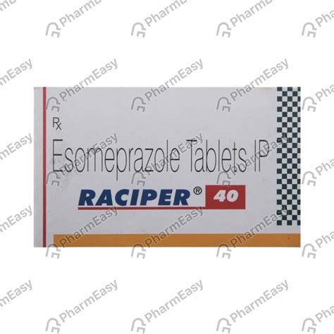 Raciper 40 MG Tablet (10): Uses, Side Effects, Price & Dosage | PharmEasy