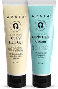 ARATA Curl Care Pro Styling Combo|Hair Gel&Cream|Soft Natural Hold|For ...
