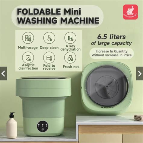 Portable Mini Washing Machine With Dryer Portable Foldable Small ...