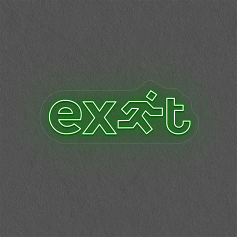 Image result for Cool Exit Sign
