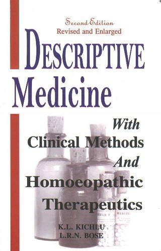 Buy Descriptive Medicine: With Clinical Methods & Homoeopathic ...