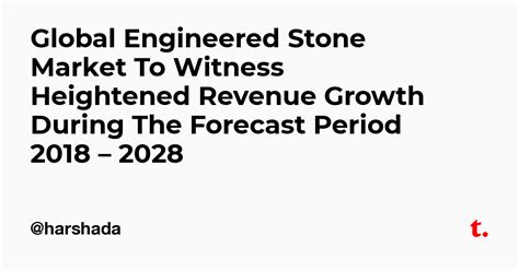 Global Engineered Stone Market To Witness Heightened Revenue Growth ...