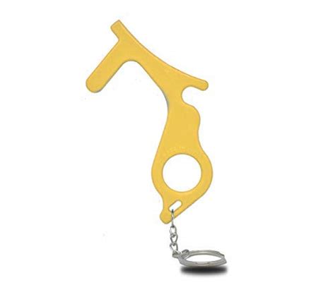 BINALI Touch Barrier Safety Keychain Hands Free Contact Less Door ...