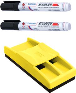 Flipkart.com | GOSHU Non Magnetic White board Duster with Two Black Ink ...