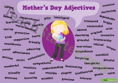 Describing words for a mother