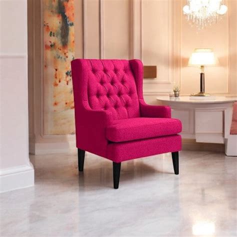Aria Wingback Tufted Wing Chair – Designer Library