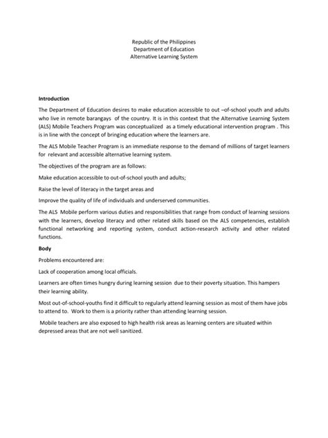 Image result for Alternative Learning System Curriculum Guide