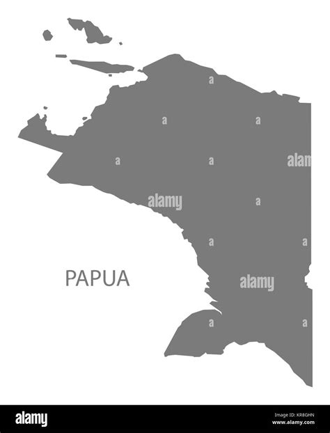 Indonesia papua map Cut Out Stock Images & Pictures - Alamy