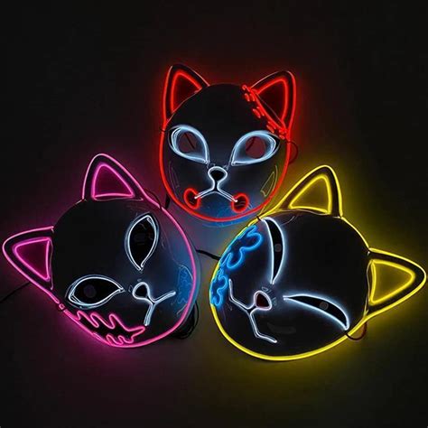 Buy Demon Slayer Mask Japanese Anime Carnival Masquerade Fox Mask ...