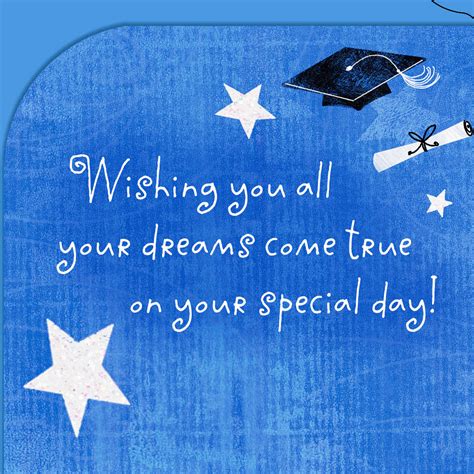 Hope All Your Dreams Come True Money Holder Graduation Card - Greeting ...