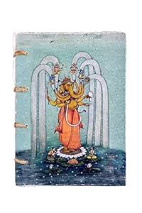 Handmade Journal Travelogue Diary,Lord Ganesha Art, Acid-Free Handmade ...