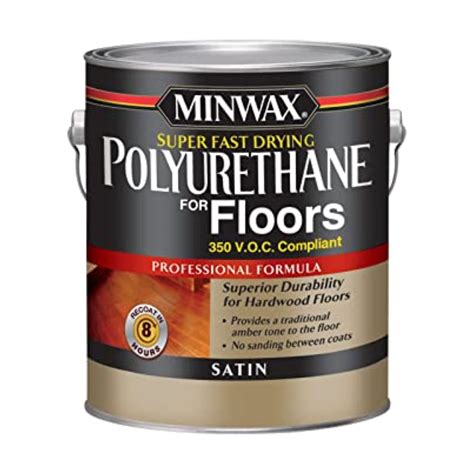 Minwax Satin Clear Oil-Based Fast-Drying Polyurethane Floor Varnish 1 ...