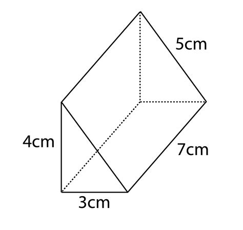 Right Triangular Prism Surface Area 的图像结果