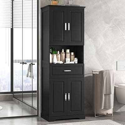 ODOOKON Tall Bathroom Storage Cabinets, Modern Linen Storage India | Ubuy