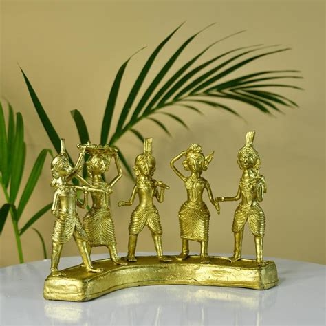 Buy Dhokra set of Farmers Premium Brass Decor at Sowpeace