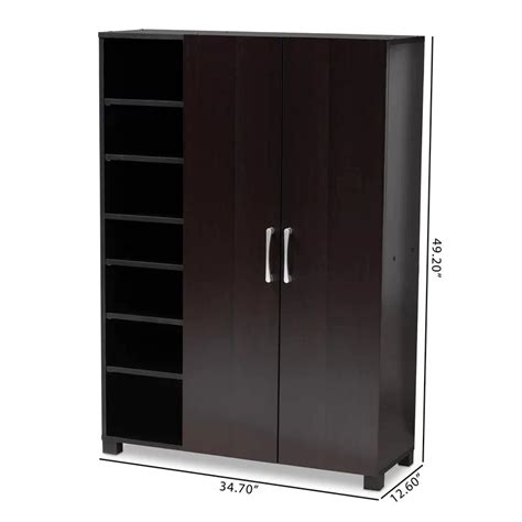 Shoe Rack: 2-Door Wood Entryway 19 Pair Shoe Storage Cabinet – Studio GKW